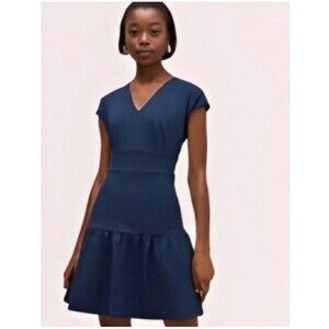 navy blue dress for baby girl Kate Spade Outlet Fit-And-Flare Bow Dress, Black